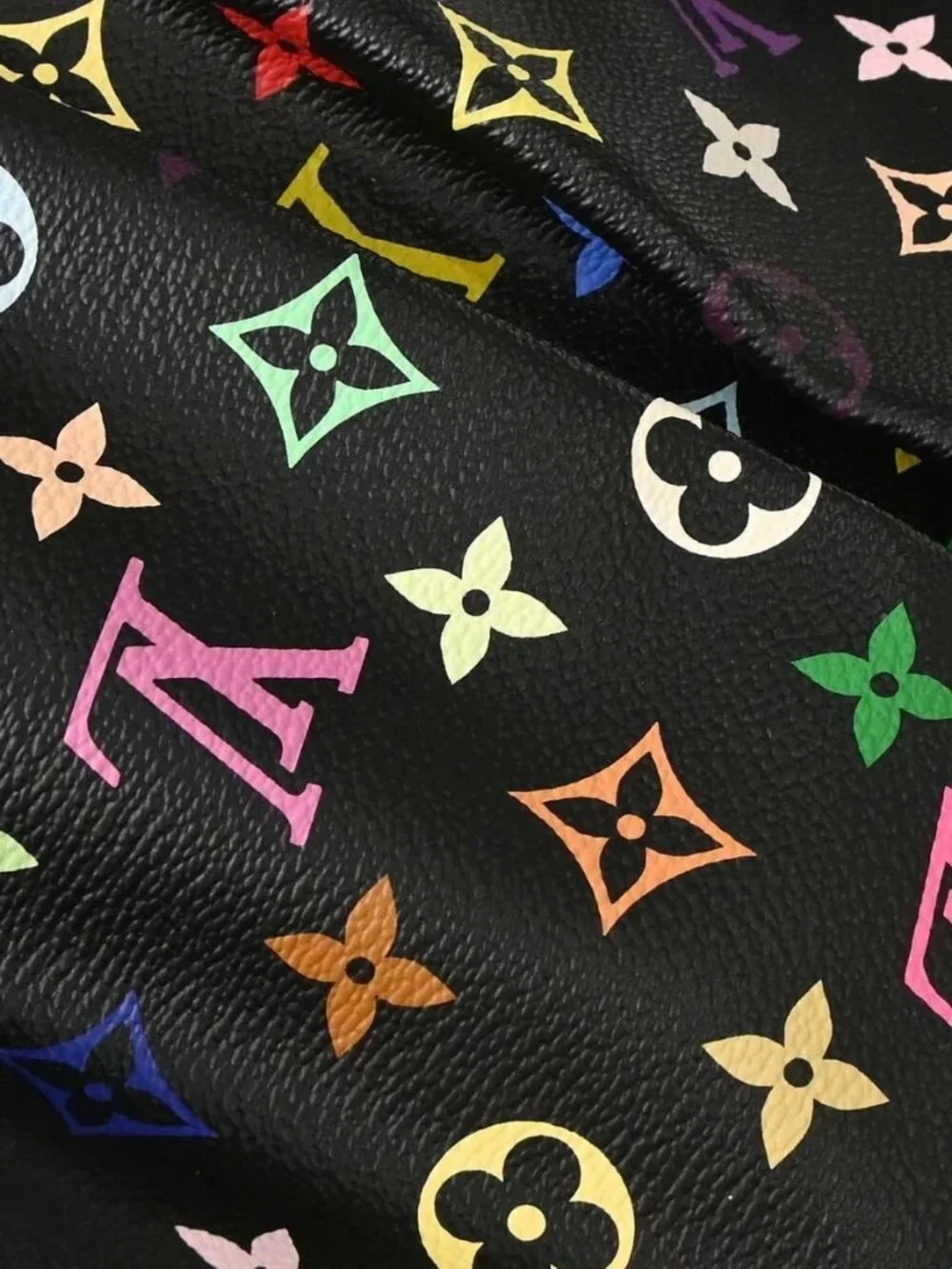 Louis Vuitton Black Multicolor Judy GM 2way Handbag M40254